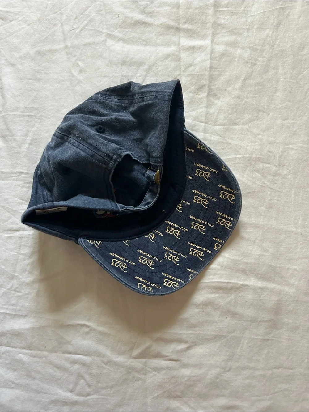 D23 Disney Navy Cap with Red Sorcerer Mickey Patch